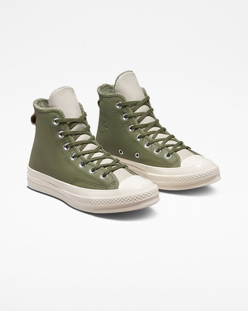 Zapatillas Altas Converse Chuck 70 Counter Climate Mujer Verde Oliva | PE 278EWP